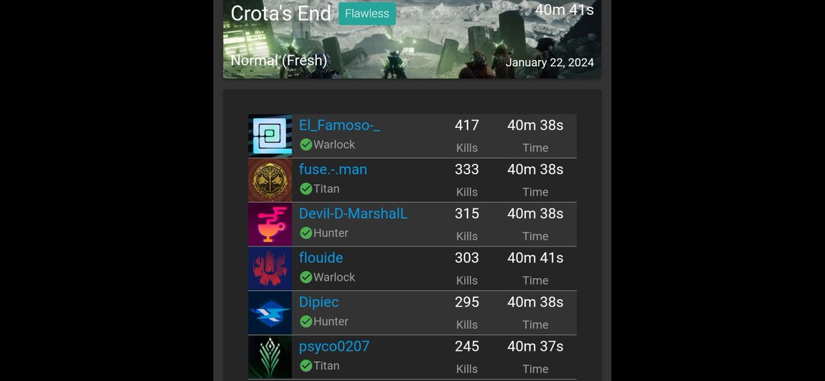 flouide's tweet image. La chute de Cropta reussi en Flawless 😁 Gg à toute l'équipe.