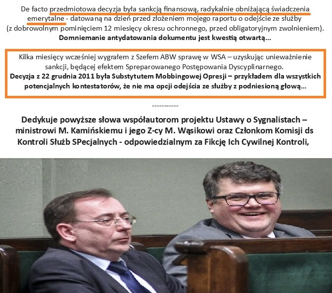 JaroJoram's tweet photo. @A_Chodzinski @PawelWojtunik Zna Pan realia patologii kadrowej w służbie. Ja również. A zatem, mając dystans do stron sporu zapytam, o to samo, co p. Wojtunika:
Czy zna Pan drugi taki przypadek, by oficer w trybie art.60 mógł być przedmiotem rozkazu - uzasadnionego "przewidywanymi obowiązkami służbowymi"? https://t.co/Z8bdrVUCez