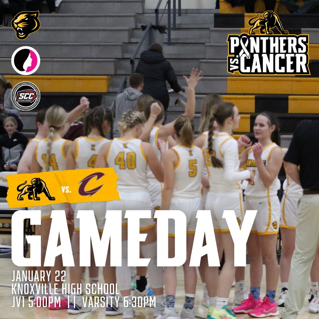 Today is THE day. Special event with it being Panthers vs Cancer. Be there, be loud and wear pink!