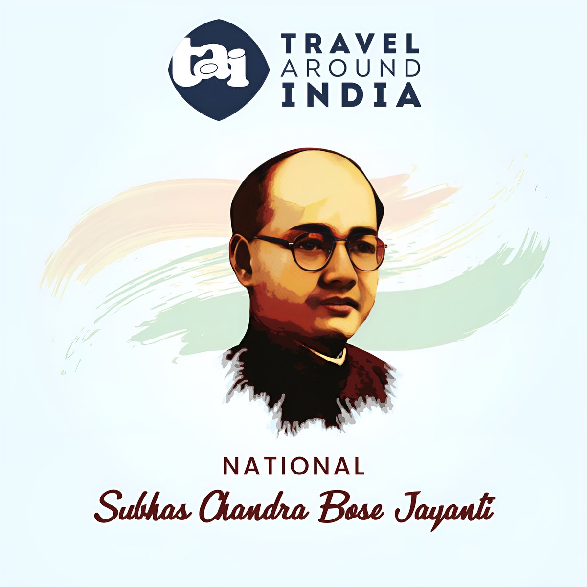 TravelAroundIn3's tweet image. Travel Around India Wishes you all a Subhas Chandra Bose Jayanti

#subhashchandrabose 
#subhashchandrabose2024
#netaji 
#india 
#jaihind 
#indian 
#netajisubhaschandrabose 
#bose 
#freedom 
#azadhindfauj 
#vandemataram 
#subhash