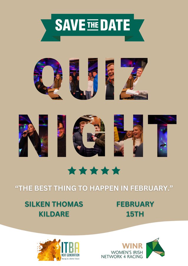 𝐓𝐡𝐞 𝐮𝐥𝐭𝐢𝐦𝐚𝐭𝐞 𝐪𝐮𝐢𝐳 𝐧𝐢𝐠𝐡𝐭 𝐢𝐬 𝐁𝐀𝐂𝐊! Join us at the @TheSilkenThomas on Thursday Feb 15th for a night of craic & competition! Brought to you by #ITBANextGen & @WINforRacing 🔥 More details announced soon 👀