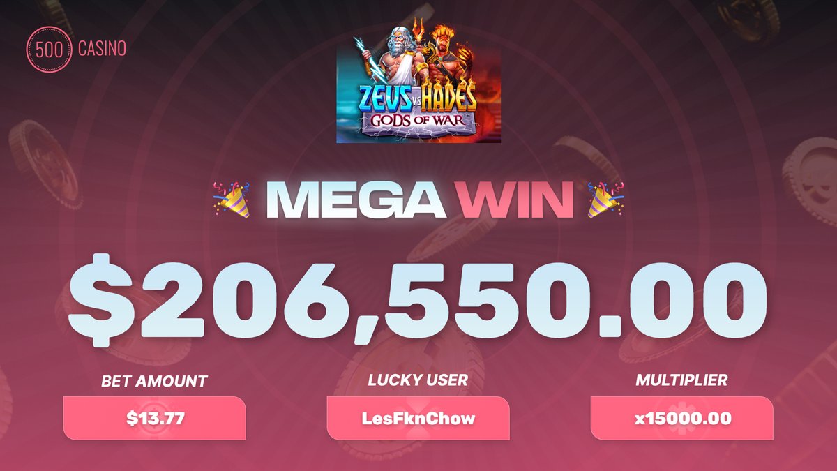 500Casino's tweet photo. 🎉 GIVEAWAY TIME 🎉

Congratulations LesFknChow! 💰

GIVEAWAY:
✅Just RT &amp; Like, and Follow for a chance to win $50! https://t.co/9FMDOAMOyl