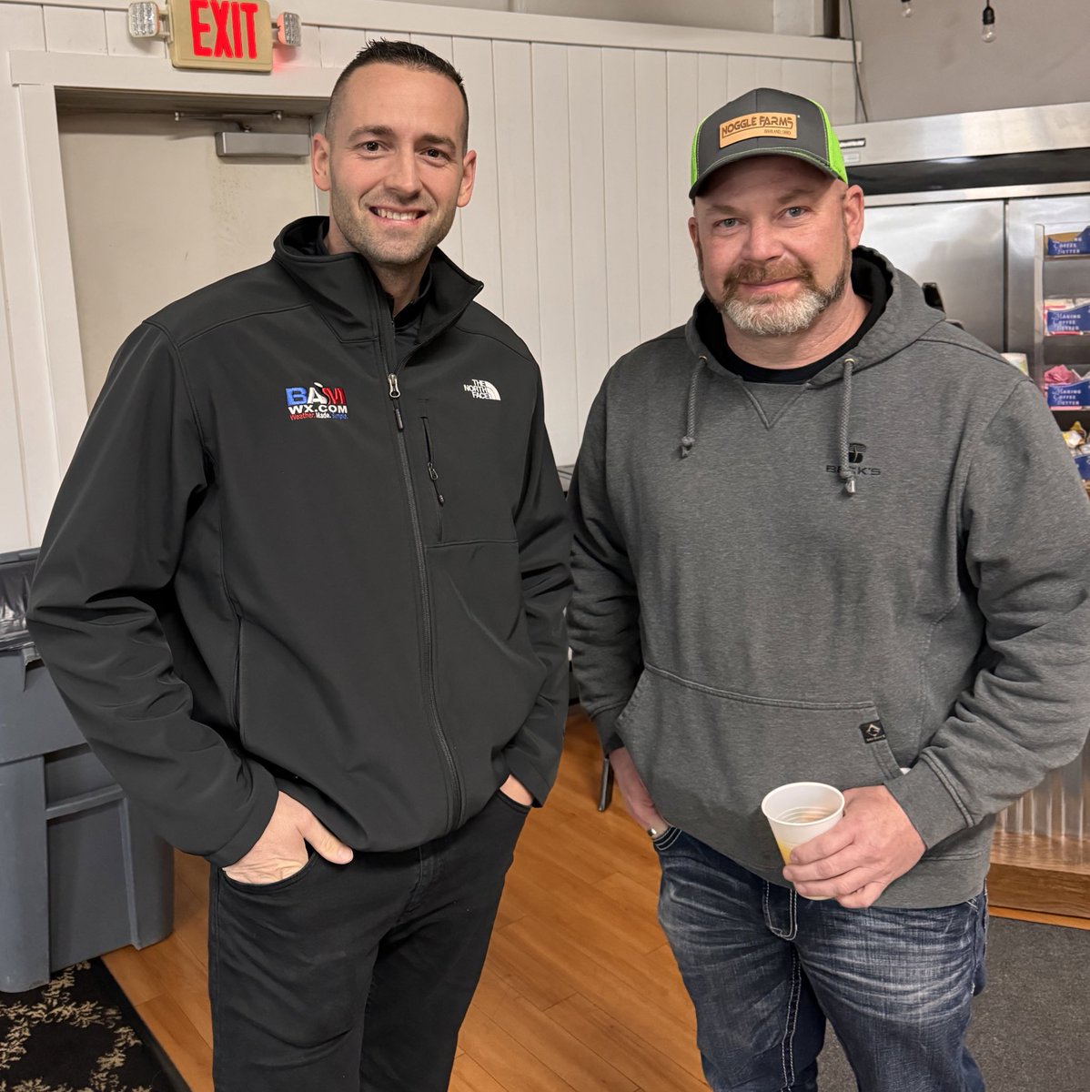 bam_weather's tweet photo. It was great to meet @Noggle_Farms today! 

Had a good time presenting the growing season outlook for 2024 this morning! #AGwx https://t.co/QKjYE5WOy1