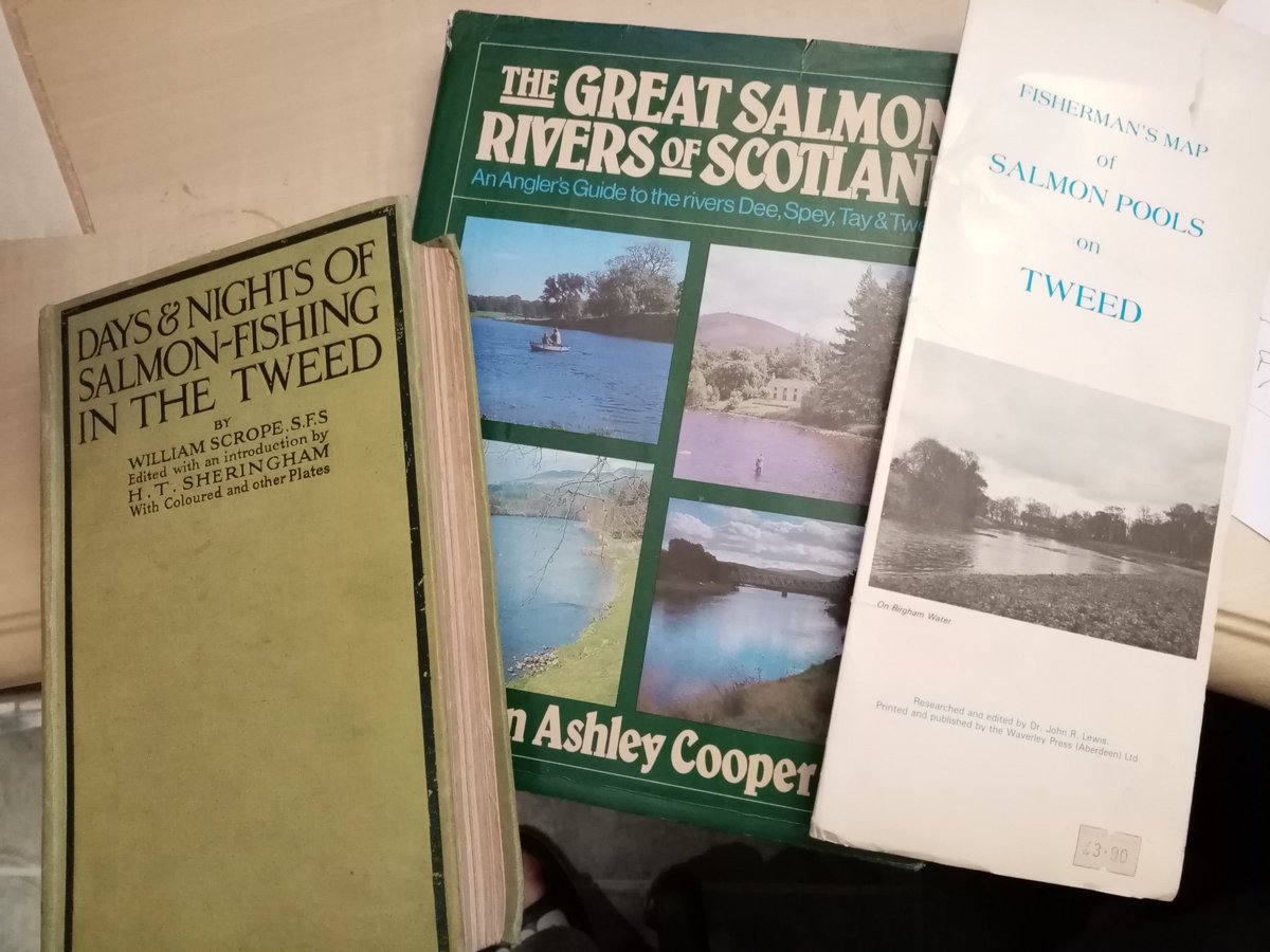 TonbridgeBlog's tweet image. A trio of Salmon fishing books just sold online