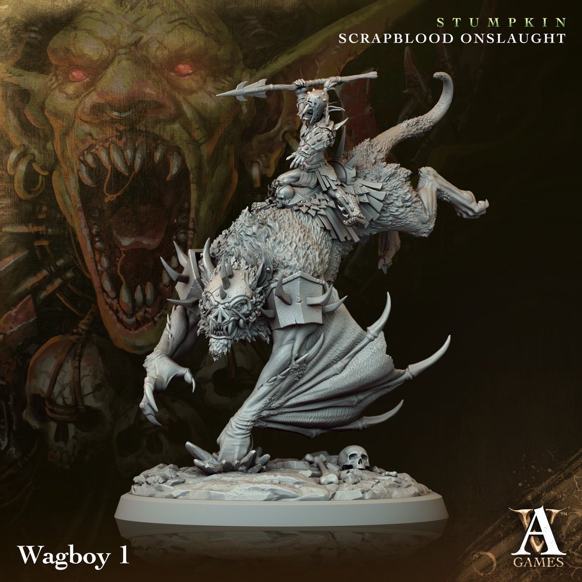 archvillaingame's tweet image. It takes a certain amount of recklessness and skill to tame and train with something as dangerous as a Wag. Have you ever wondered what it would be like to form such a bond with a creature of the wild?
#archvillaingames #dnd #3dprintedmini #5ednd #dndcommunity #dndmonsters