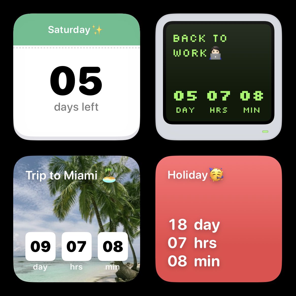 alan_works_'s tweet image. 🥳 Version 1.2 is now on the App Store:
Now you can customize widget backgrounds with your favorite pictures. Make every countdown on your home screen unique and inspiring. 
Get it now: apps.apple.com/app/apple-stor…
#CountdownApp #widget