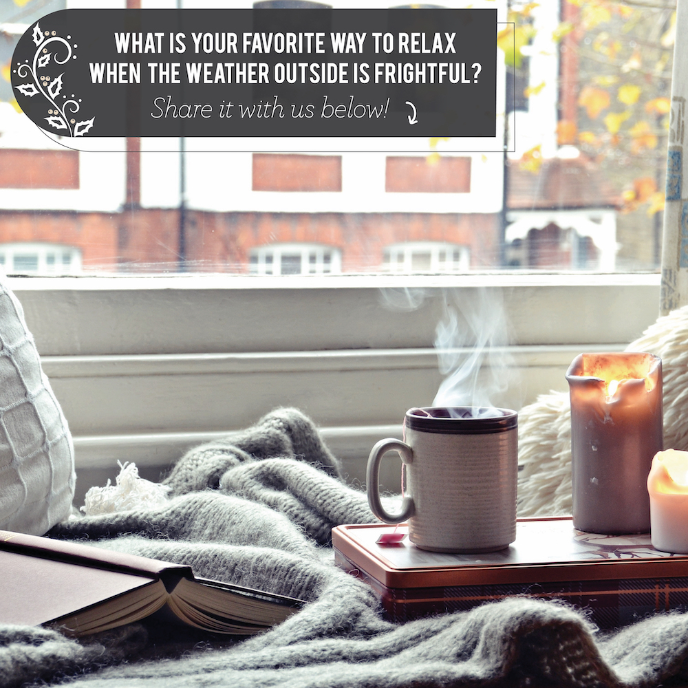 What relaxing thing do you like to do when the weather outside is too cold?
Sandi Irby, (GRI) Graduate Realtor Institute
