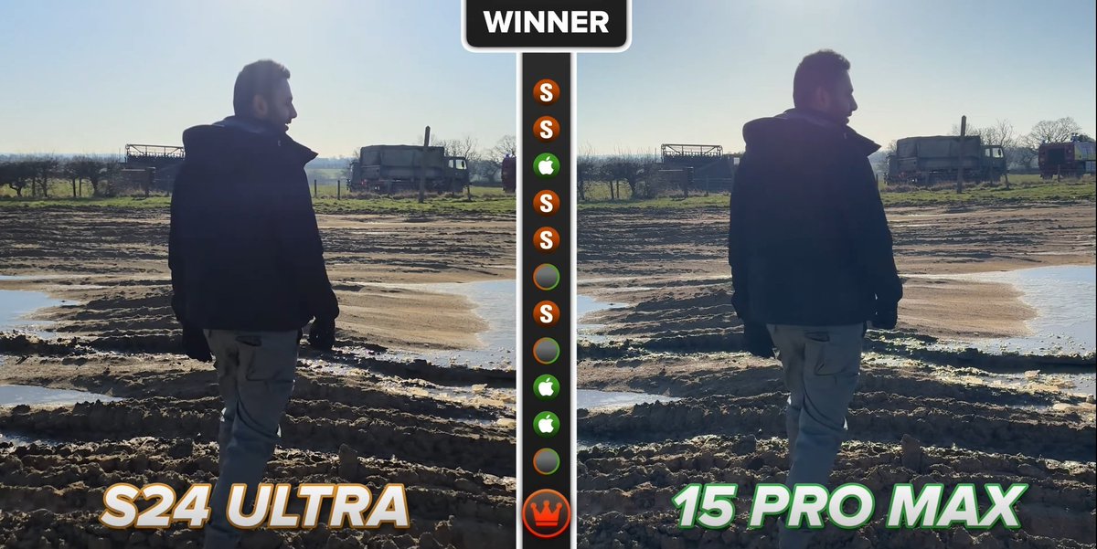 CozyCoderPage's tweet photo. Based on @Mrwhosetheboss camera battle between the #GalaxyS24Ultra and the #iPhone15ProMax
Samsung won the battle this time! 🏆
More details in the comments
#GalaxyS24 #GalaxyUnpacked #unpacked #SamsungUnpacked #Appple #Samsung https://t.co/OIIc1VI4Bg