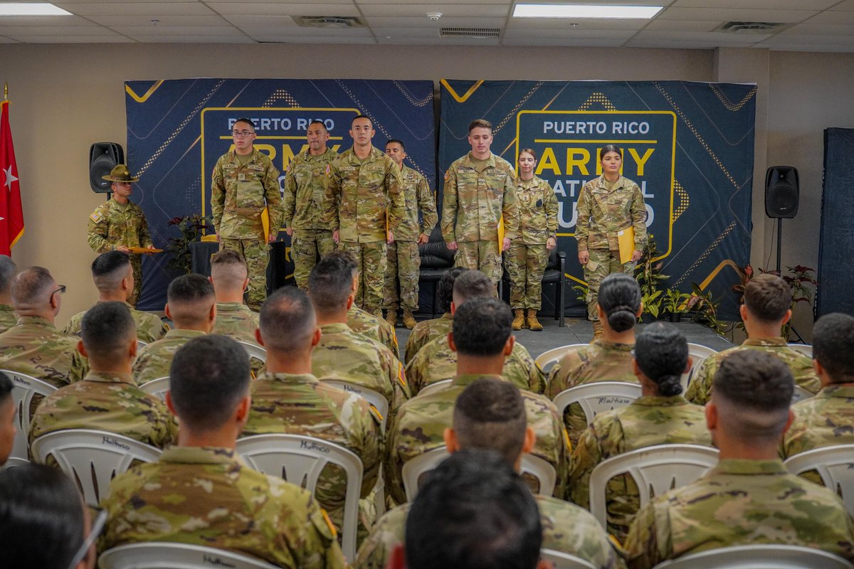 prguard's tweet photo. Celebramos la llegada de nuestros valientes soldados!

Ya listos para el siguiente paso en sus carreras militares en el PR Army National Guard. https://t.co/w3U7rGnNqI