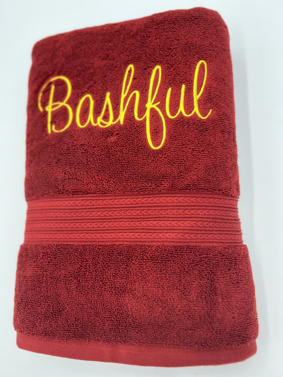 Order now and make every shower a sweet reminder of your love! Personalized Bath Towel, 100% Cotton etsy.me/494j7zI #personalizedtowel #egyptiantowels #cottontowel #embroideredtowel #etsy #valentinesday #valentinesdaygifts #cottongift #homegoods #logo #handmade #giftideas