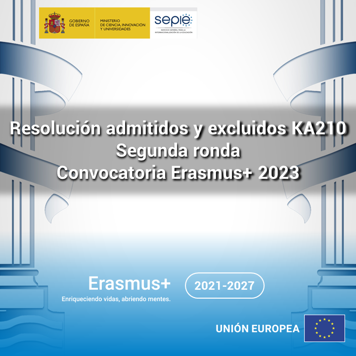 📢 Publicada resolución de listados definitivos de solicitudes admitidas y excluidas. Asociaciones a pequeña escala en los ámbitos de la Educación Escolar, de la FP y de la Educación de Personas Adultas (KA210-SCH, KA210-VET, KA210-ADU).

sepie.es/convocatoria/2…