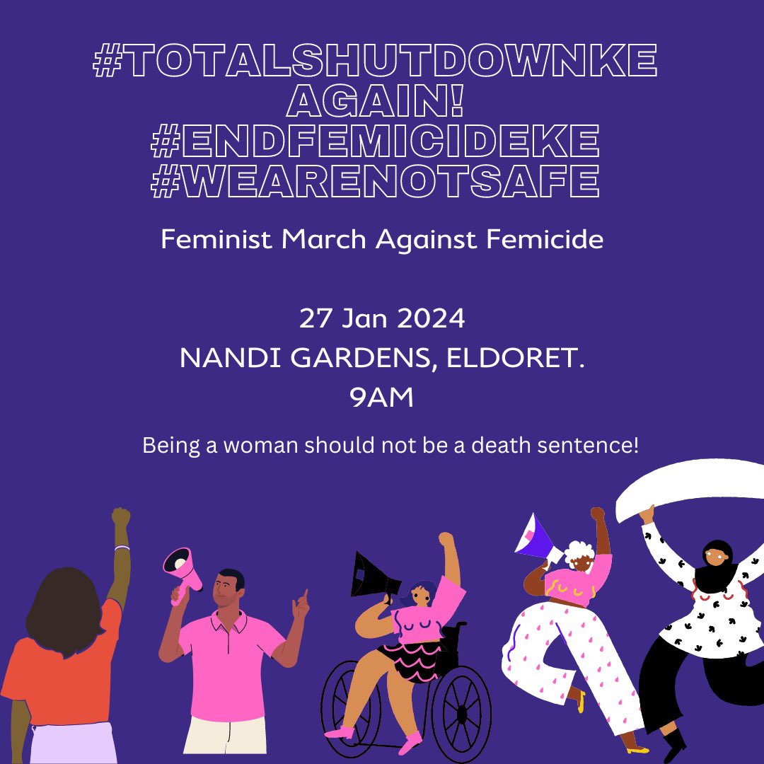 The #TotalShutDownKE movement is now officially trending #1 on Twitter! Every tweet, share, conversation, and live brings us closer to collectively ending femicide in Kenya. Join us in welcoming yet another city to the March - Eldoret will march on the 27th! #EndFemicideKe…