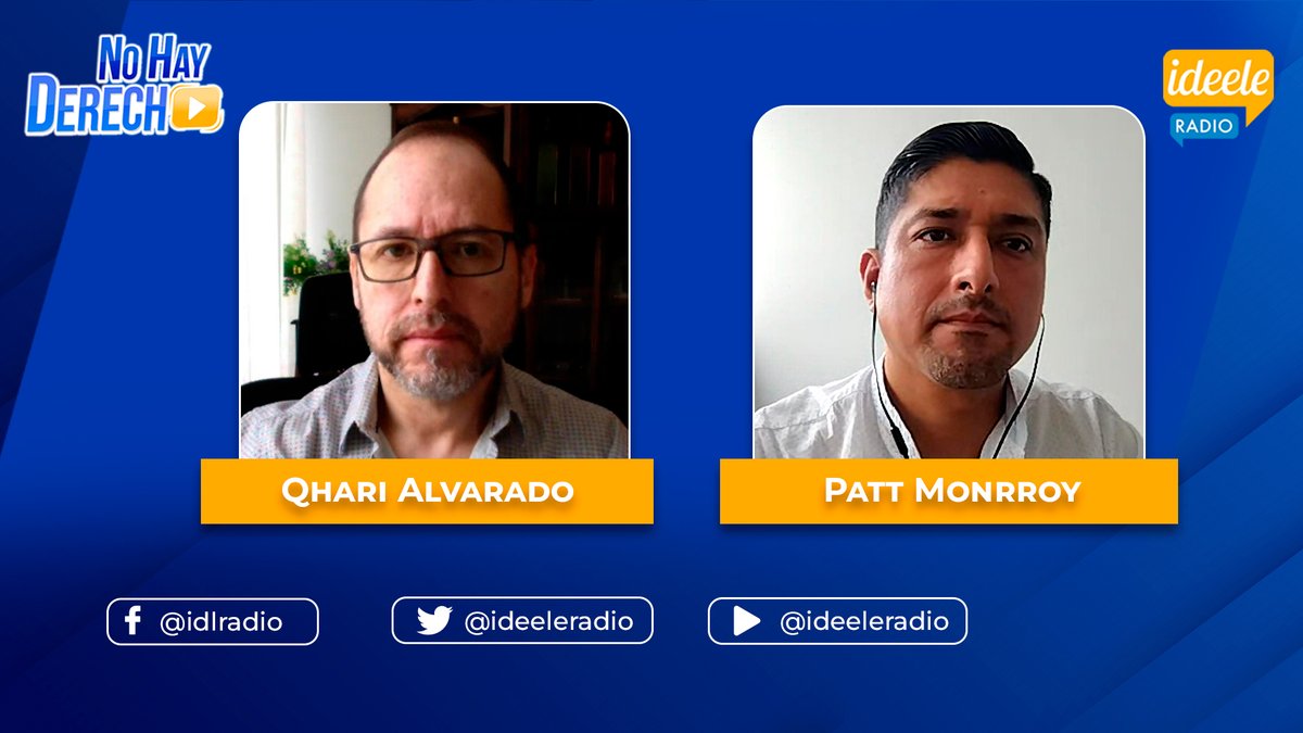 ideeleradio's tweet photo. 📹 VIDEO | #NoHayDerecho con #GlatzerTuesta [22-01-2024]

Entrevista a #QhariAlvarado (@QHaRi), analista político; y en el #BloqueCultural a #PattMonrroy, coordinador académico de #ARTCO.

🔴 YouTube: https://t.co/1BdVfRnjCM

🔵 Facebook: https://t.co/DhoLbekGeW https://t.co/GknXf2qFsE