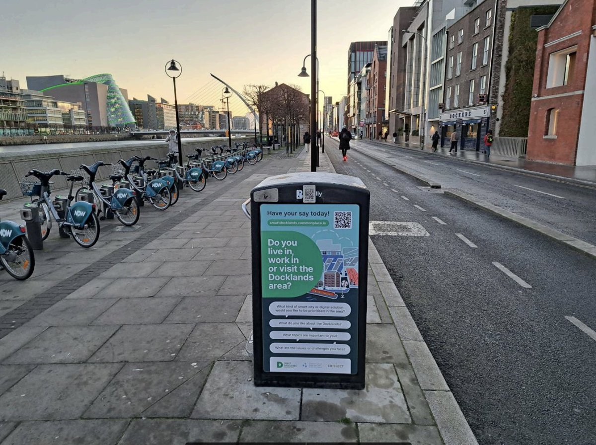 🇮🇪We are delighted to work closely with Karolina Anielska, Project and Engagement Manager at @SmartDocklands , on behalf of Smart Dublin, @tcddublin, and @dccBETA . Check out the innovation-focused engagement site and ideas map! 🔗smartdocklands.commonplace.is.