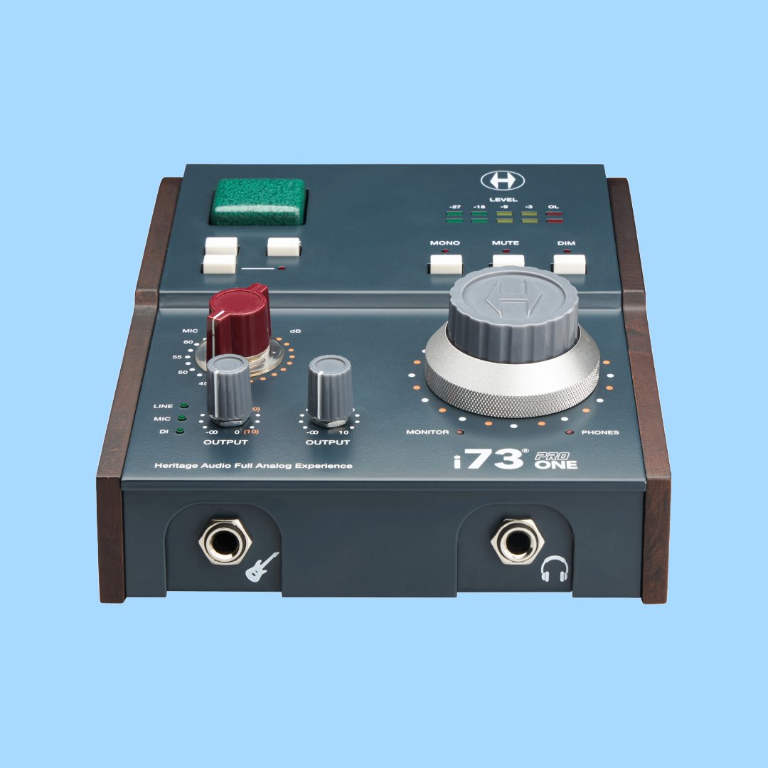 vintageking's tweet photo. 1073-style preamps in a USB-C audio interface? @Heritageaudio is going there! The new i73 PRO Series features three different interfaces with transformer-based circuitry, including the i73 PRO EDGE, i73 PRO 2, and i73 PRO One. Learn more here: https://t.co/t1xUswxTfD https://t.co/HbRxgn3cdx