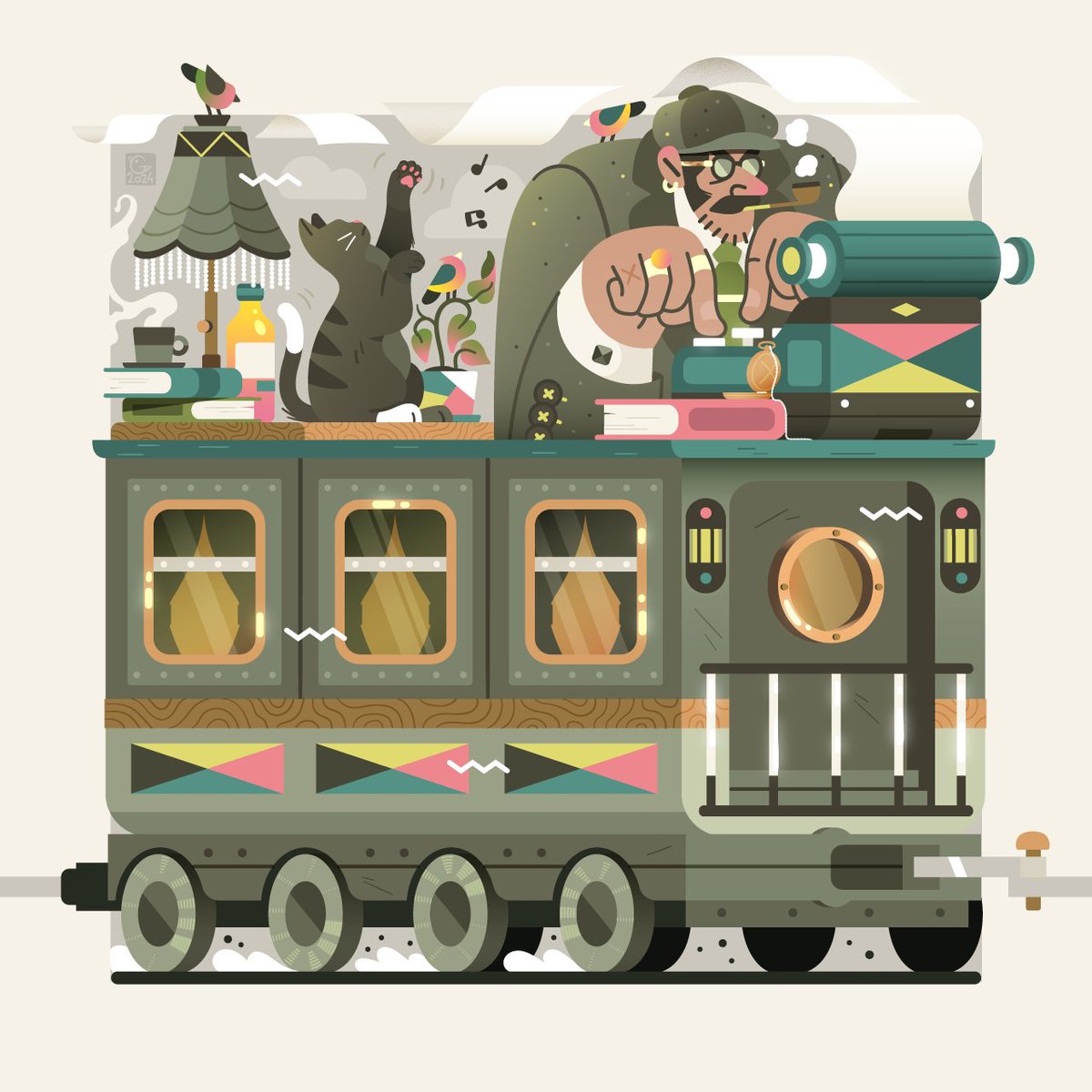 New addition to my little train 😁✍️🚂