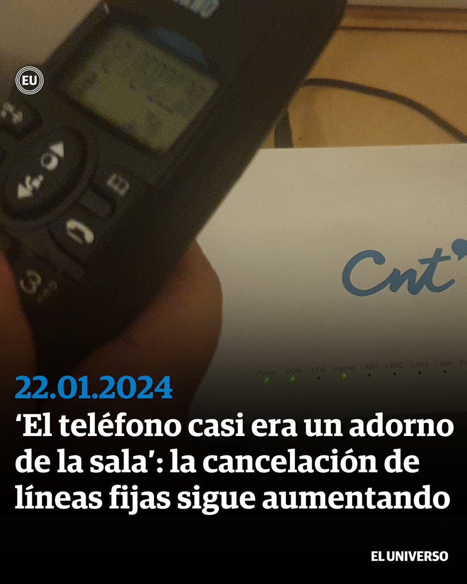 eluniversocom's tweet photo. #Telefonía | En Guayaquil solo quedan 143.209 líneas activas https://t.co/8bcI0VLyD3 https://t.co/TkViYQxDDy