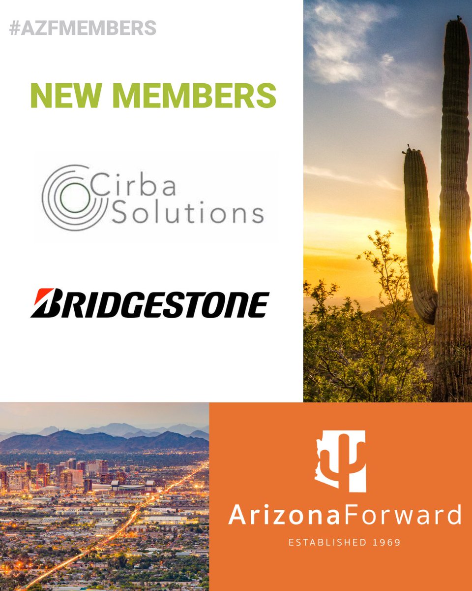 A new year means new members! Join us in warmly welcoming Arizona Forward's newest members! 🎉🌵 We're excited to have them on board as we work towards a sustainable future. #ArizonaForward #Sustainability #NewMembers #AZFmember