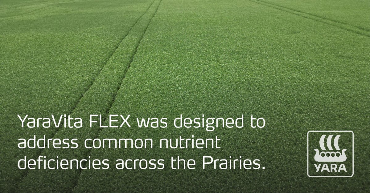 Crops go through periods of high nutrient demand and can face conditions that prevent the uptake of the fertilizer applied at planting. YaraVita FLEX was formulated to address Canadian broadacre crops' most common nutrient demands. Ask  your retailer today! #FoliarNutrition