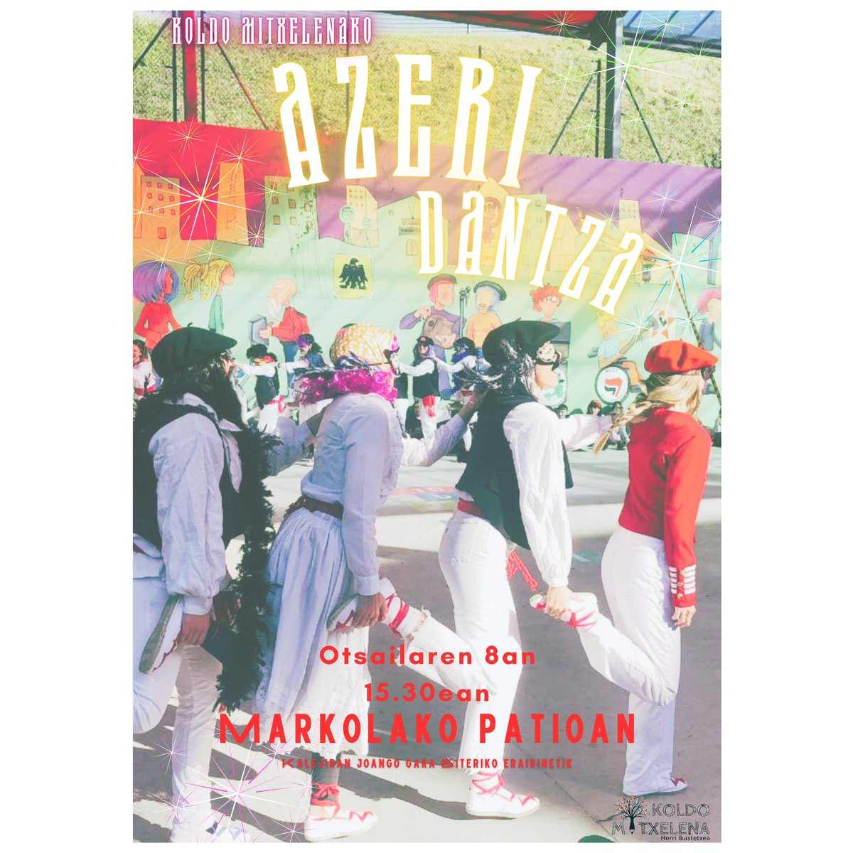 Azeri Dantza ikasteko entsegu egunak eta orduak:

*Urtarrilak 24 eta 31, 16:00tan  Biteriko liburutegian.

*Urtarrilak 26 eta otsailak 2, 16:45tan Biteriko liburutegian.

ANIMATU ZAITEZTE!!!!🎭

Ez da oinarrizko ezagutzarik behar😊
#errenteria #kmhlhi #inauteriak