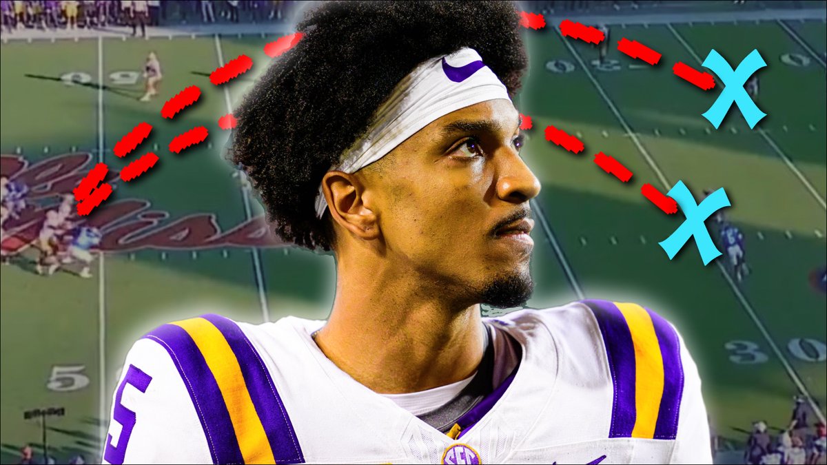 QB3? No. 3 pick? Colt McCoy talks you through LSU QB Jayden Daniels' game vs Ole Miss ... outlining where he thrives and areas that must improve 📺 youtu.be/CUzb-9ZFzys