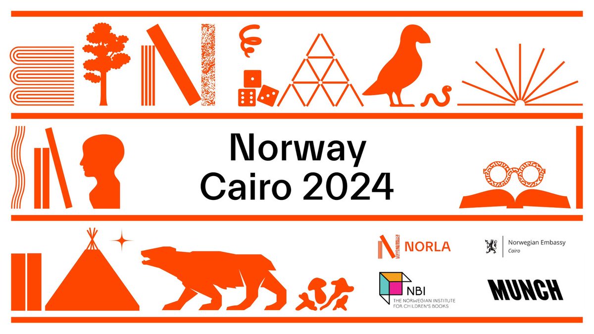 We are looking very much forward to introducing a wide variety of authors from 🇳🇴: 
#NorwegianLit and #SamiLit at
<a href="/cairobookfair/">معرض القاهرة للكتاب | الهيئة المصرية للكتاب</a> starting Jan 26!

And so thankful for the great cooperation with our partners <a href="/barnebokinst/">Norsk barnebokinstitutt</a> <a href="/munchmuseet/">MUNCH</a> and <a href="/NorwayinEgypt/">Norway in Egypt and Libya</a>  

norla.no/en/cairo