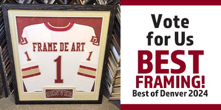 FrameDeArt's tweet image. Frame de Art is nominated for Westword’s 40th Anniversary Best of Denver under Best Framing!  We would love your vote!   westword.com/best-of-denver…

#BestFraming #BestofDenver #Westword #BOB #BestofBest #Denver #Colorado #framing #customframing #pictureframing #art #decor #walldecor