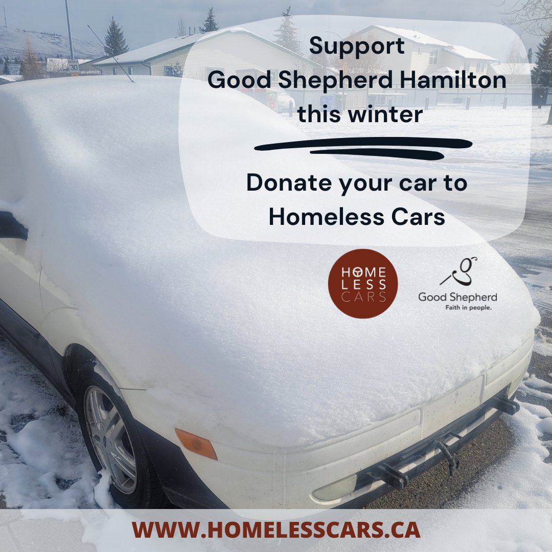 You can support Good Shepherd this winter by donating your unwanted vehicle to Homeless Cars. For details visit homelesscars.ca