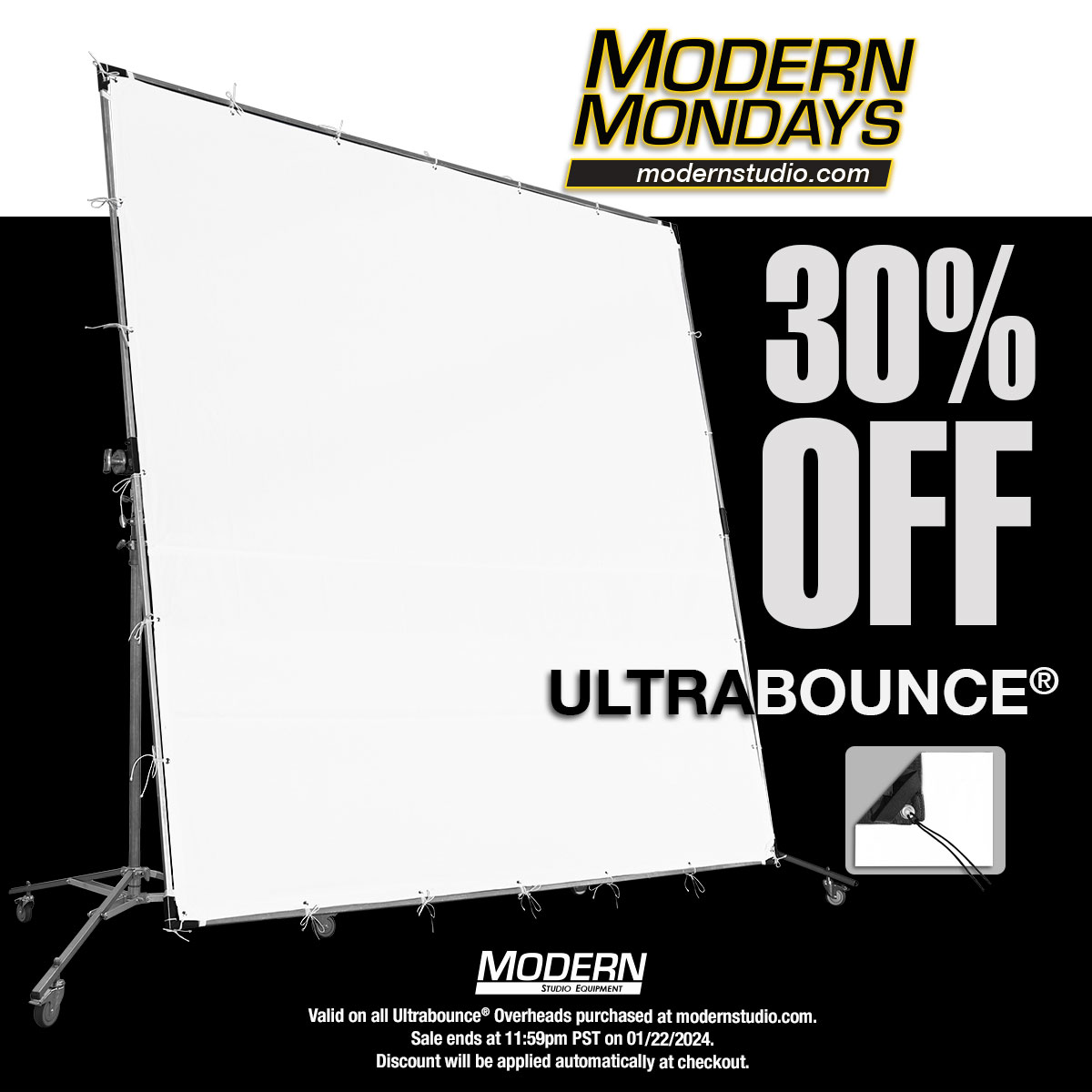 ModernStudioEq's tweet photo. ⚡️#modernmondays #unbelievabledeal. Place your #sneakpeek orders online at https://t.co/Yg70X7k2b5. . . . @griprigs @filmlights #filmproduction #modern #ultrabounce #take30 https://t.co/yNcirGsBak