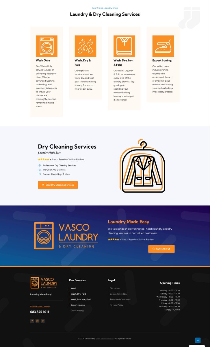 conversionguruz's tweet photo. Another WordPress website recently completed for one of our Cape Town based clients - Vasco Laundy.

Visit their new website 👉 https://t.co/njrbUyIdNl 
#avada #wordpress #websitedesign #wordpress #marketing

Like what you see? Need a new website👇
https://t.co/C28aZB4q2o https://t.co/Hr9BxBbfux