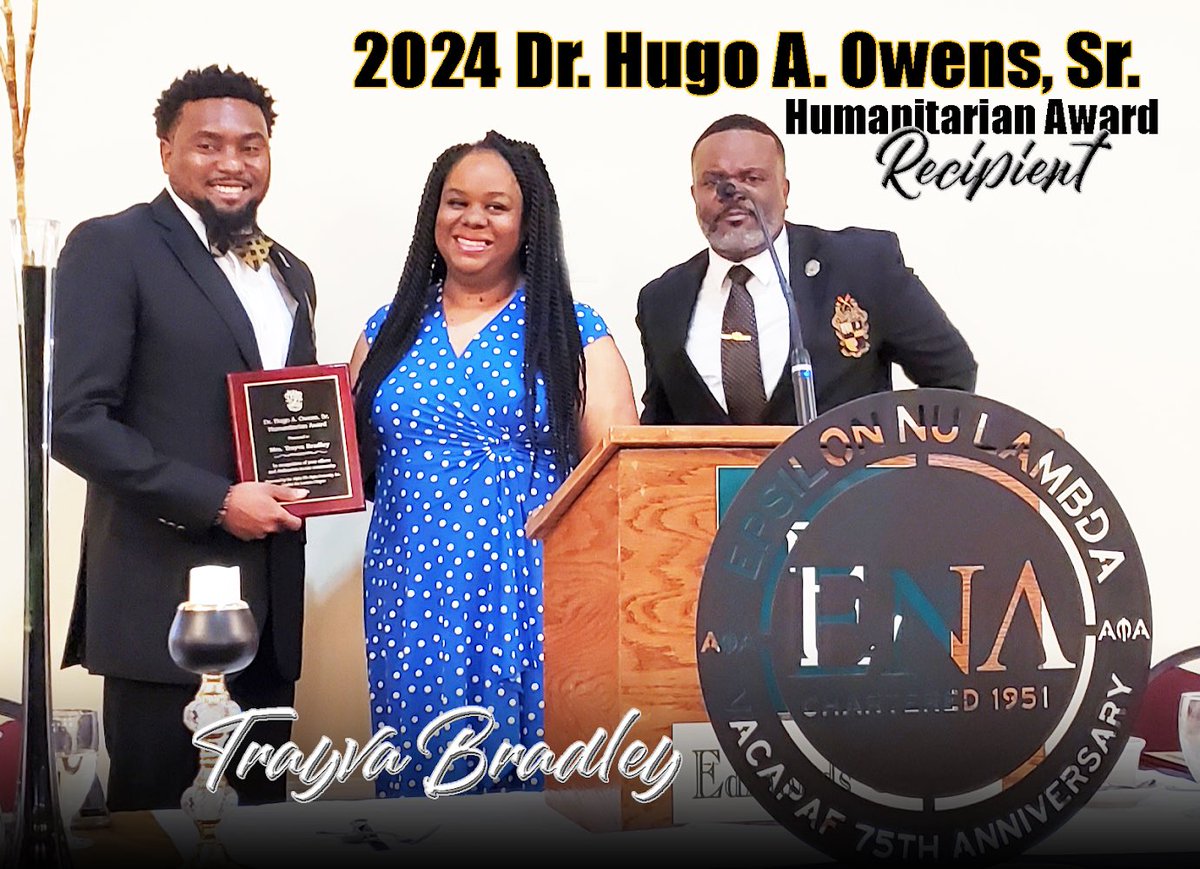 PortsVASchools's tweet photo. Congratulations to Douglass Park Elementary’s Trayva Bradley for earning the 2024 Dr. Hugo Owens Humanitarian Award from the Alpha Phi Alpha Fraternity, Inc., Epsilon Nu Lambda Charitable Foundation for her outstanding service to students and the community! #PPSShines https://t.co/OVlSXz9cqN