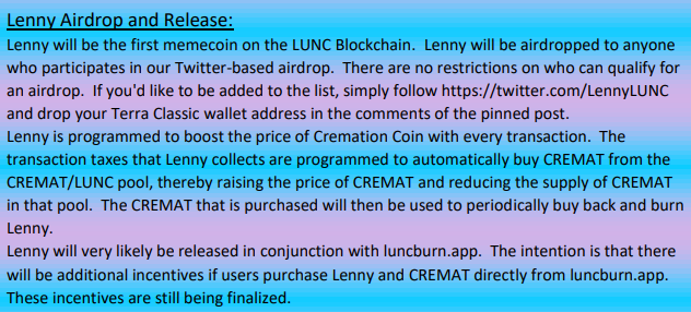 LifeBloodLabs's tweet photo. Here are a few snippets from our Q1/Q2 Roadmap. In the pictures below, we address:

1. The Lenny memecoin airdrop and release. 

2. The release of https://t.co/gZQkSncUv2.

3. The PS5/VR2 giveaway.

Read the entire roadmap here:
https://t.co/DiPIP2RCjz

#lunc #LUNCcommunity $lunc https://t.co/uqfhIonaS0