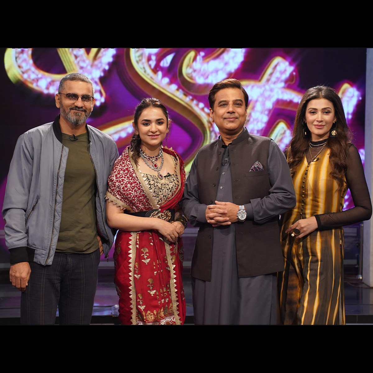 Nayab_thefilm's tweet image. Yumna Zaidi and M. Fawad Khan on the sets of Star &amp;amp; Style with Asim Yar on @PTVHome.Official for the promotions of their upcoming film ‘Nayab’! ✨

PRE-BOOKINGS NOW OPEN NATIONWIDE! 🎟️

MOVIE RELEASING ON 26TH JANUARY 2024 IN CINEMAS ALL OVER PAKISTAN 🎥
#NayabTheFilm #PTVHome