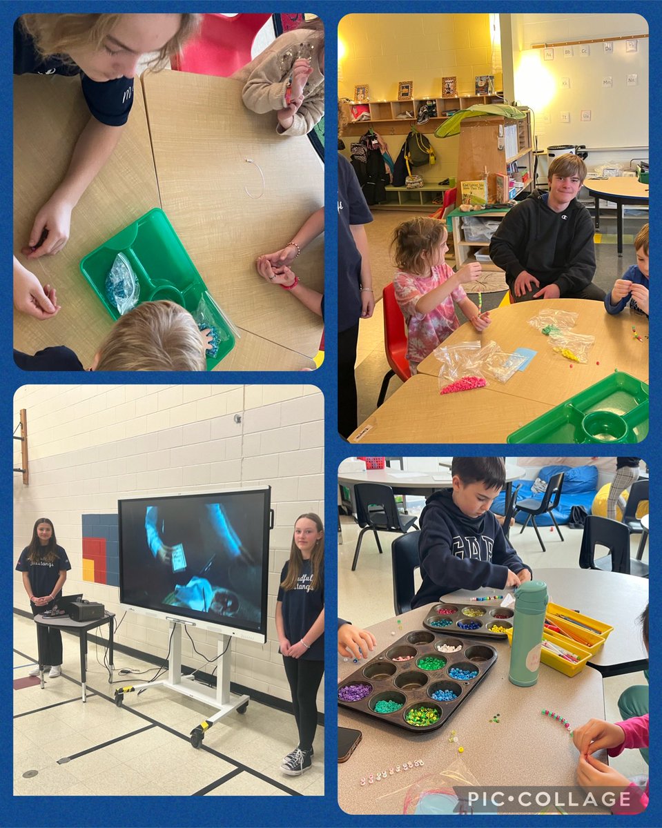 MichaelFitzOCSB's tweet photo. Our Mindful Mustangs led the school in friendship bracelet making today. They led the assembly ahead of bracelet making to encourage kindness and to explain how we all belong. https://t.co/ItCuqB9HR7