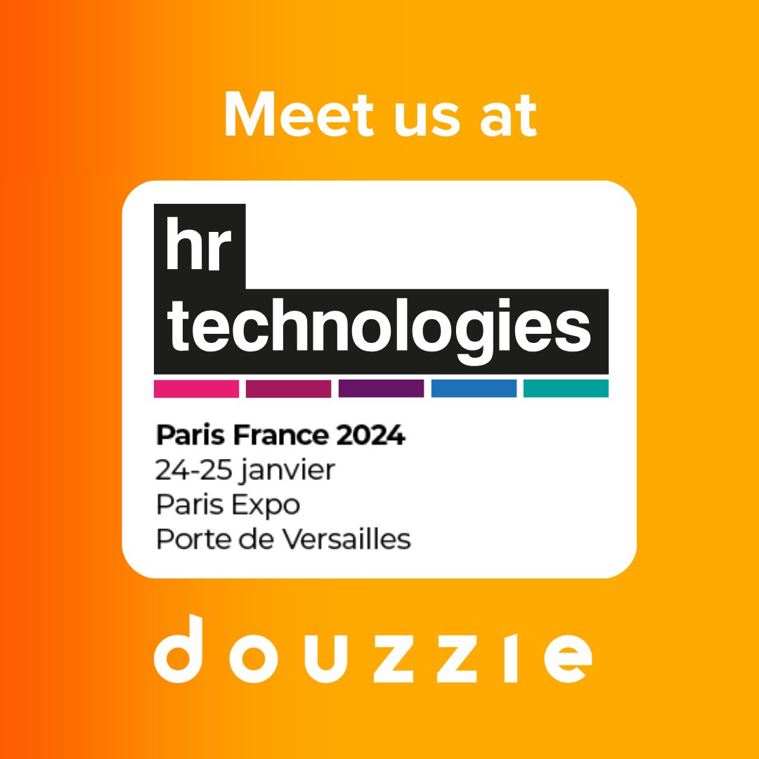 douzzie_app's tweet photo. 🟠 Douzzie announces its participation at HR Technologies 2024 in Paris.

⭐ As a leading provider of HR solutions for recruitment, we are happy to announce our participation in the upcoming “HR Technologies 2024”.

#hrtech #hrtechnology #hrtechnologies #recruitment #frenchtech https://t.co/fbuGbxhNrV