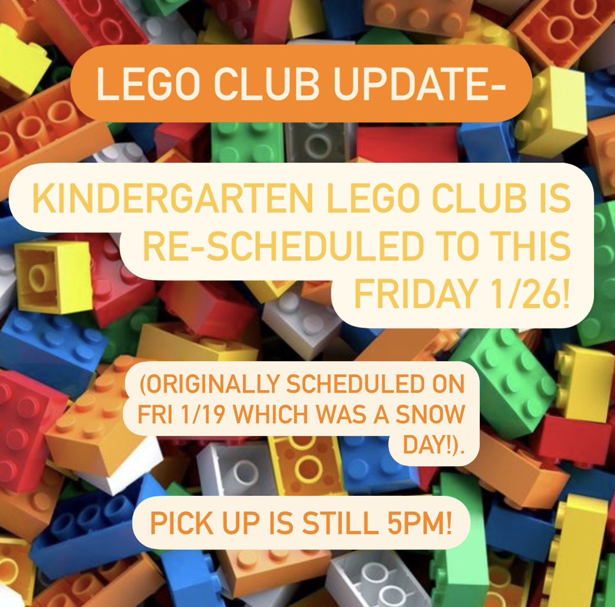 Kindergarten Lego Club update-