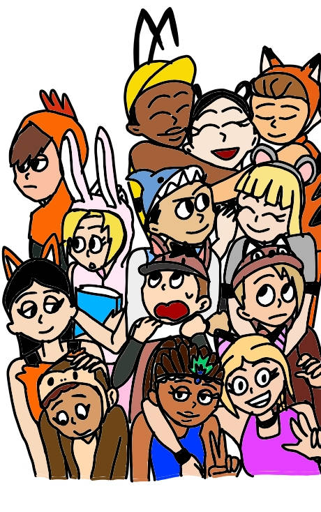 twinskitty1297's tweet photo. Today is Flynna's birthday and i'm draw Flynna and her friends like that. That Monkey girl is Winda and Panda girl who hugged by them is Dianne Yi Mung. #toystory #toystoryfanart #toystorygreatseries #toy_story #toystoryau #toystoryoc #flynna #tcart #tccorner https://t.co/cxfbywPY9j