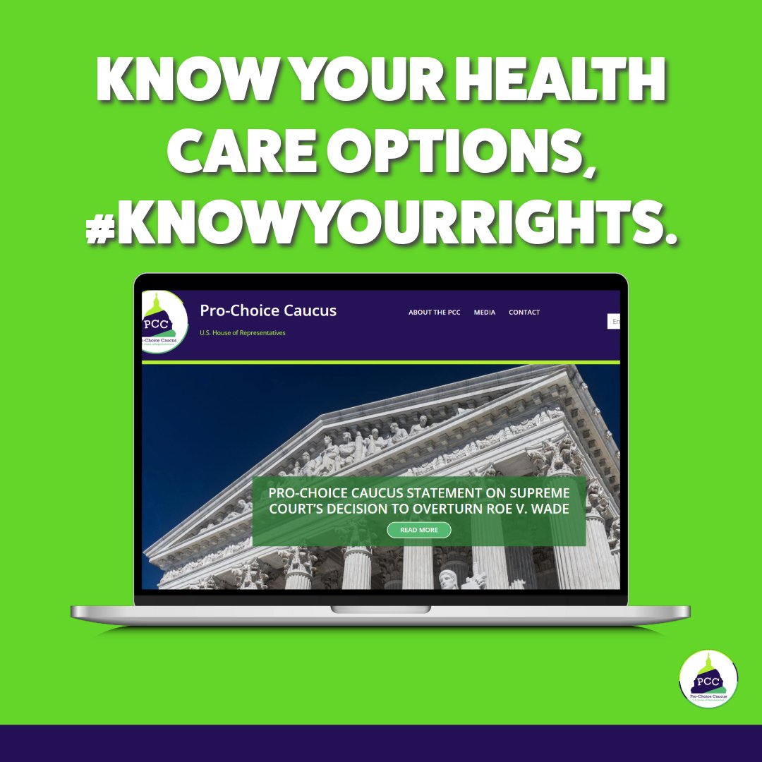 ReproCaucus's tweet photo. As we mark the second #RoevWade anniversary since Roe fell, PCC is proud to launch the #KnowYourRights Project - a first of its kind effort to ensure the American people have the tools they need to know their rights and access care and coverage, no matter where they live. https://t.co/V3NZlH2tx4