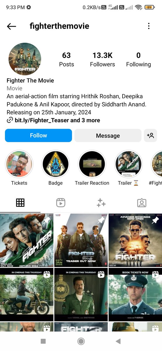 kushupadhyay08's tweet photo. @iHrithik sir Instagram pe aapki ads aa rhi h ki become a fighter with me is Instagram page se kya ye sahi h #Fighter #ihrithik #HrithikRoshan #fight https://t.co/jFAerVfvZJ