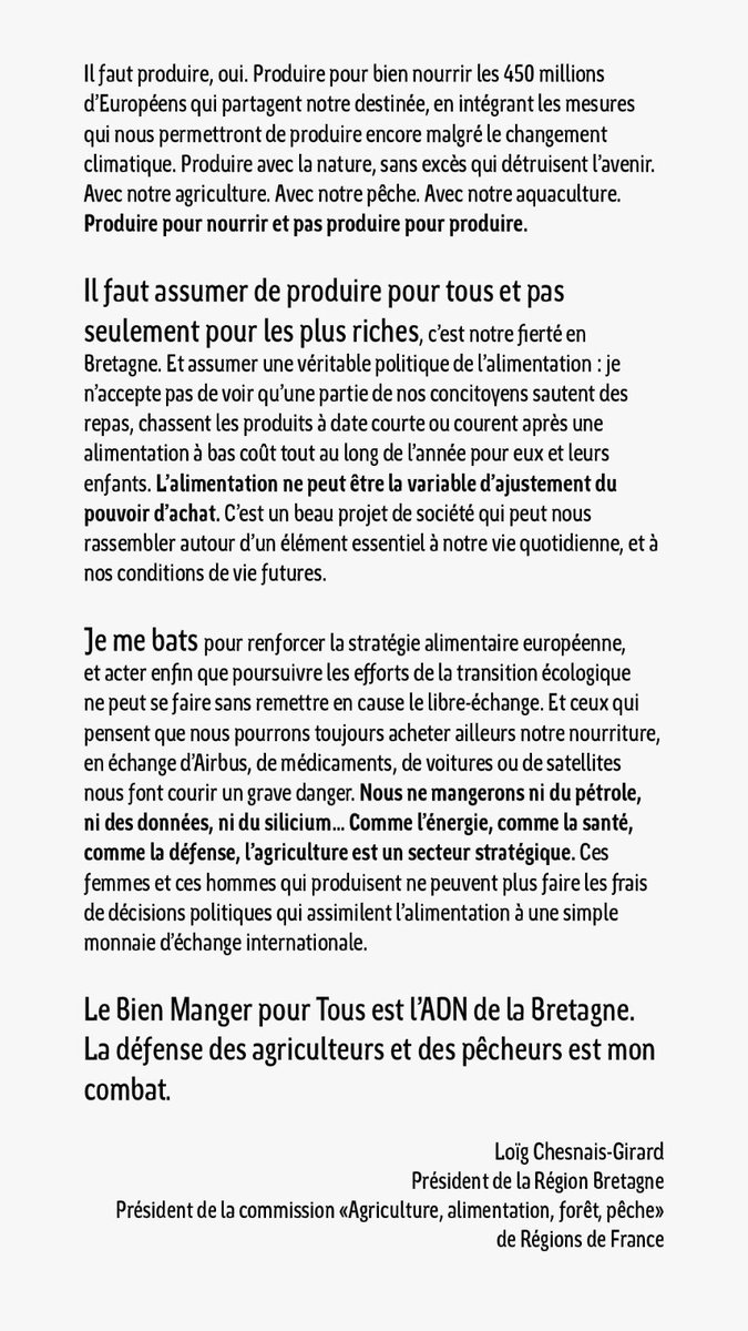 Derrière la colère des agriculteurs, se pose la question de notre avenir commun à toutes et tous !  #agriculteurs #europe #Agriculteursencolère