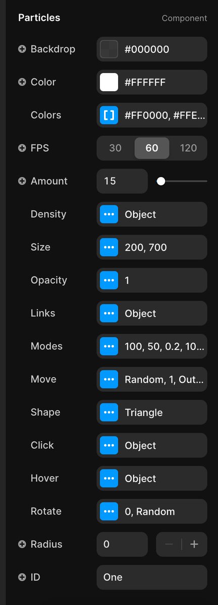 FellowDesign's tweet photo. @framer @learnframer Here are properties i used. https://t.co/WM0COyZuTZ