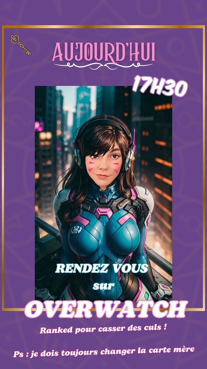 On troll un peu pour l’annonce de live mais on se retrouve à 17h30 sur twitch pour ranked sur Overwatch 2 👀