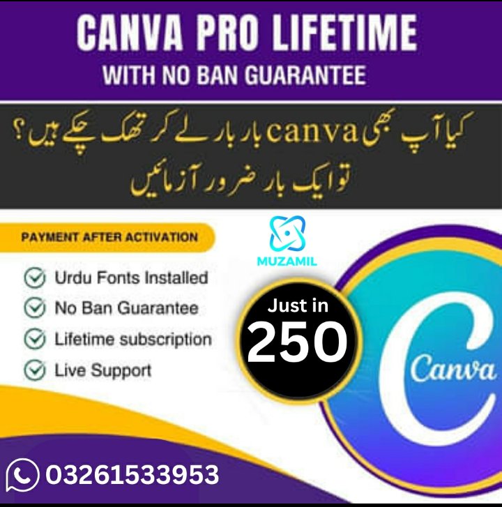 Canva pro: Contect us 03261533953