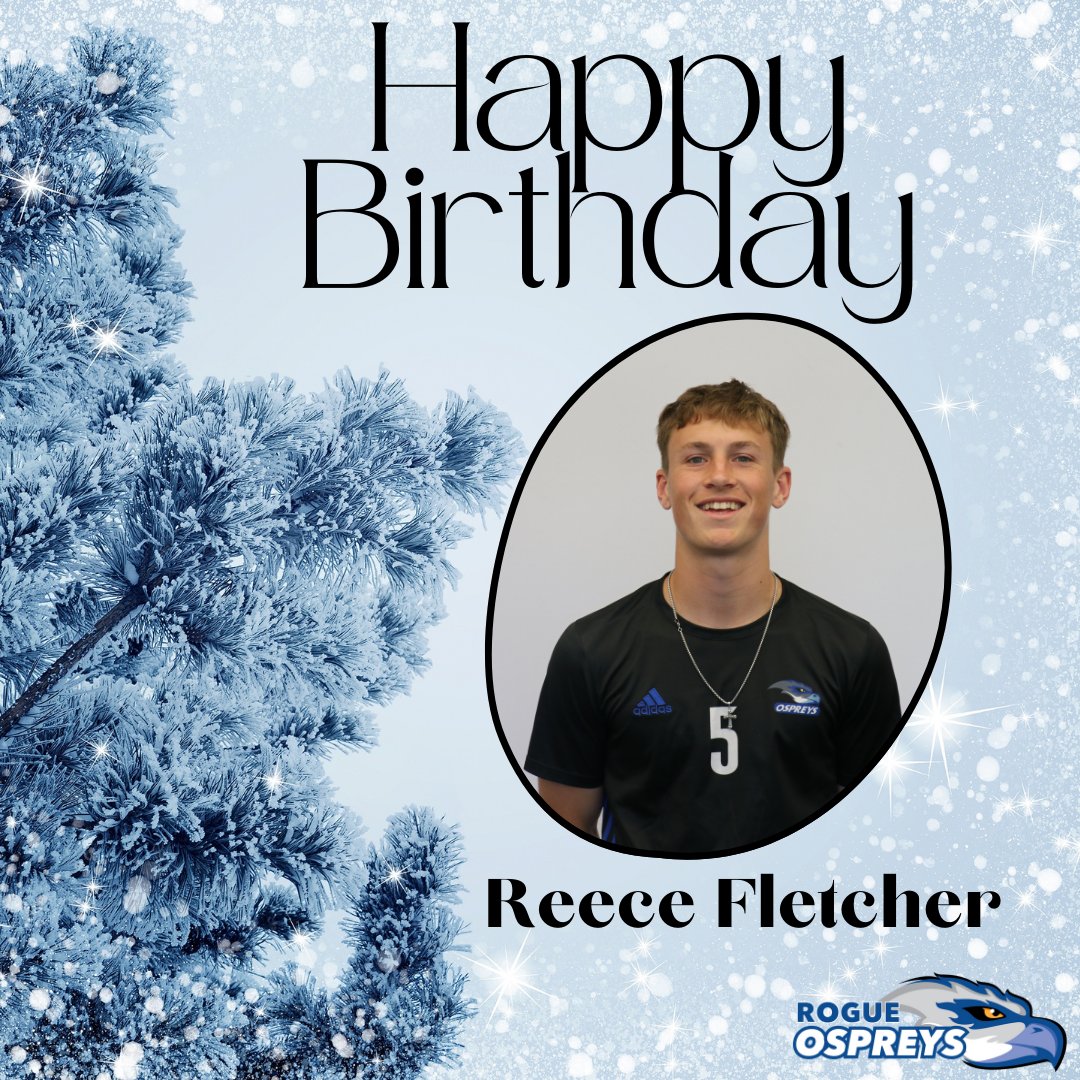 RogueOspreys's tweet photo. Happy Birthday to Reece Fletcher!

Reece is wrapping up his second year with the Ospreys program and was a central leader in our return to the Final Four this past Fall. 

His efforts earned him both Player of the Week and All Star Honors. 

HDB Reece!

#WeAreOspreys https://t.co/iInpwyyQue