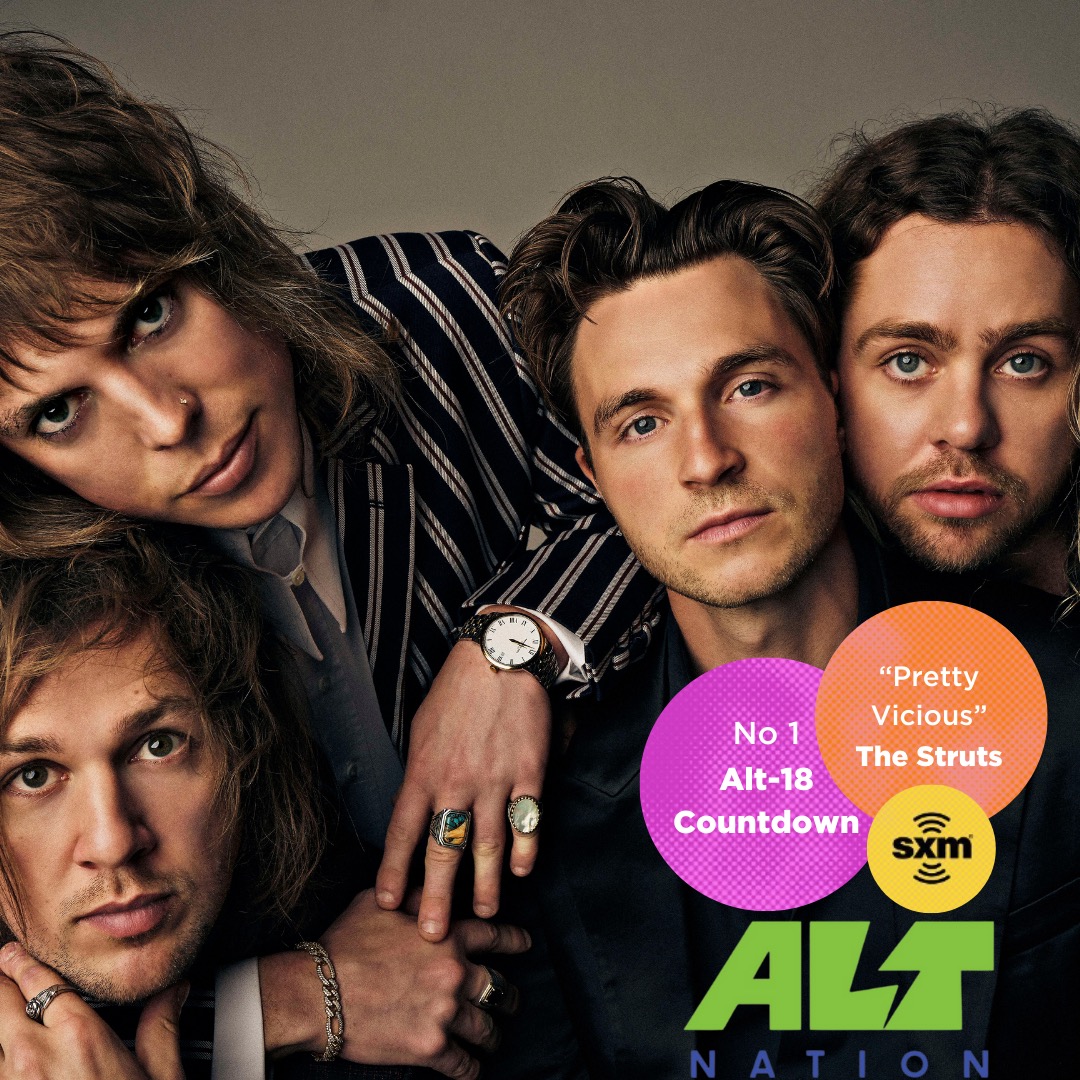 BigMachine's tweet photo. 🏆 Major kudos to @TheStruts for clinching the #1 spot on @SiriusXM's Alt Nation! 🥳 Dive into "Pretty Vicious" now and send your congratulations to these rocking boys 🤘🔥 Listen here: https://t.co/CNkJoz5jSD
#TheStruts #AltNation #PrettyVicious https://t.co/TfRQheuEQP