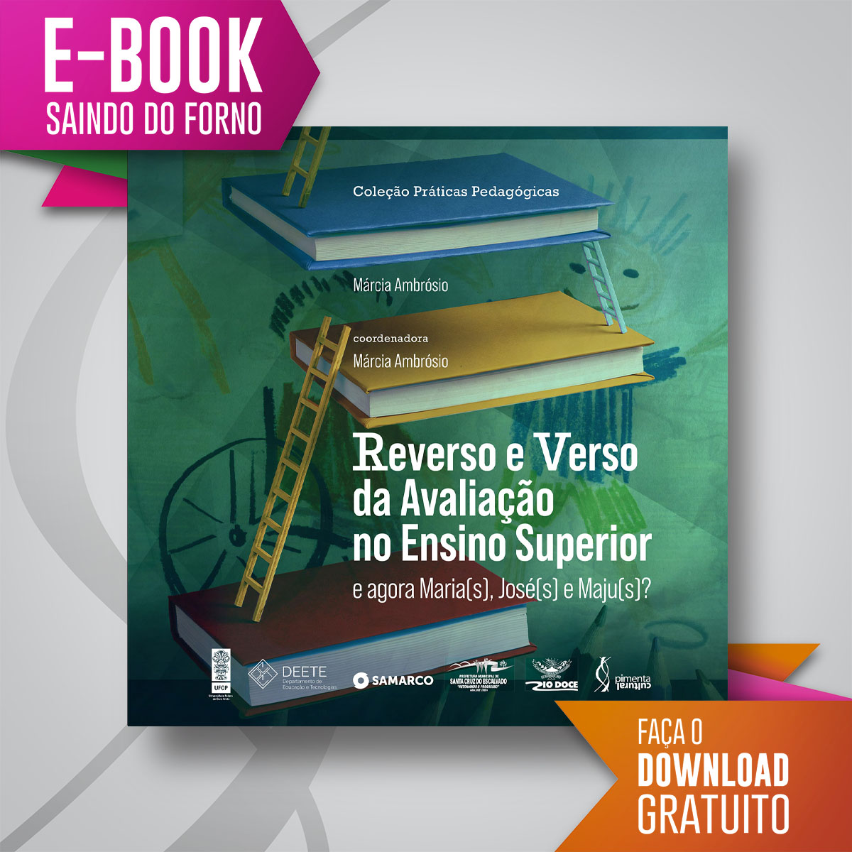 eBook saindo do forno: Reverso e Verso da Avaliação no Ensino Superior: e agora Maria(s), José(s) e Maju(s)?
Faça o download no link na bio: doi.org/10.31560/pimen…
#pimentacultural #publiqueseulivro #editoradelivros #qualislivros #doutorado #pesquisaacademica #paratodosverem