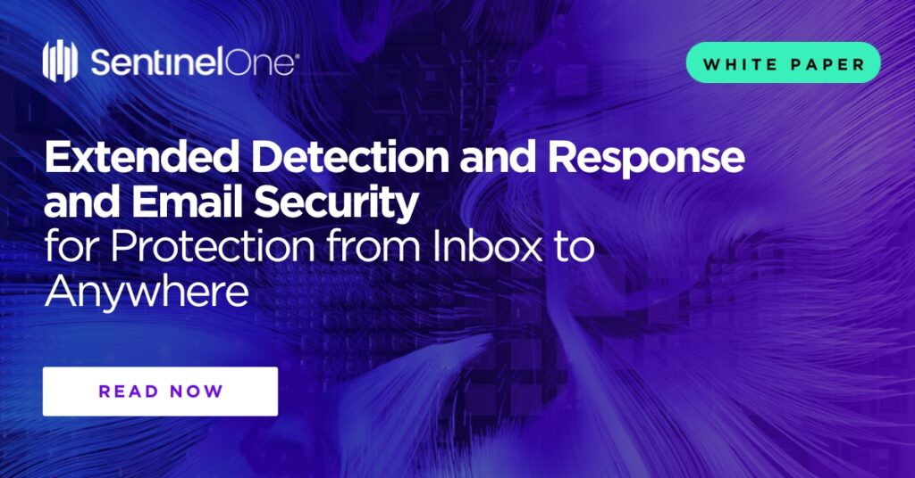 SentinelOne's tweet photo. 📥 Email remains a highly leveraged attack vector. In this blog post, learn how integrating an email security solution with SentinelOne Singularity can maximize  protection from malicious attacks and streamline the investigation process. 

Read more: https://t.co/0BzmJckn4L https://t.co/QWQFw3EU1Z