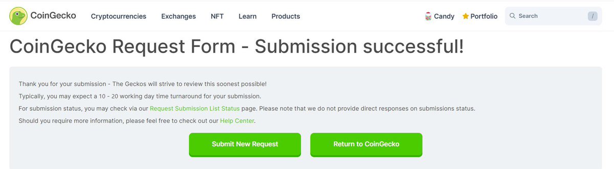 Great news! We're thrilled to announce that $BOBO is currently in the process of being submitted to Coingecko. 🚀 Stay tuned for further updates as we aim to expand our presence and visibility!  <a href="/coingecko/">CoinGecko</a>  #BOBO #CoingeckoSubmission 🐻✨ #BOBOSOL #SOL