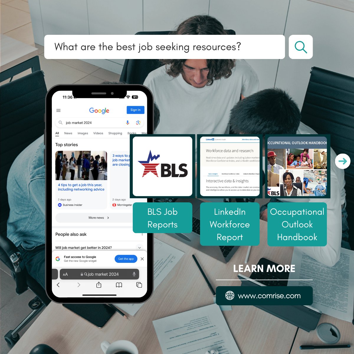 Are you looking for a job? 🕵️‍♂️ Stay ahead of the game by keeping tabs on the macro job market! Check out these essential resources➡️Understanding the market is essential in your job search journey! 

#JobSearch #CareerTips #JobMarket #OneComrise #Comrise