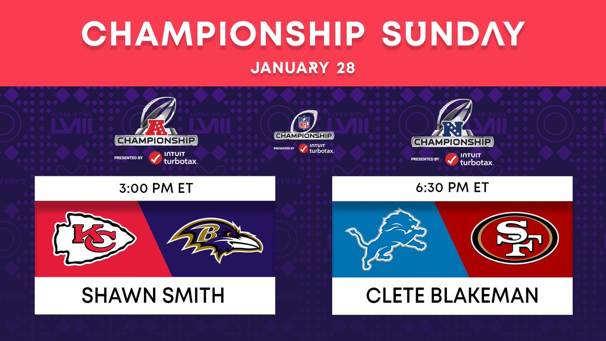 NFLFootballOps's tweet photo. Here are the @NFL Championship Weekend referee assignments. #NFLPlayoffs https://t.co/Ooy6FQJawV